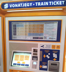 MAV-start ticket collection - touch screen
