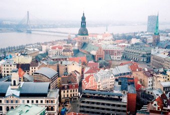 Central Riga, seen from the tower of the 